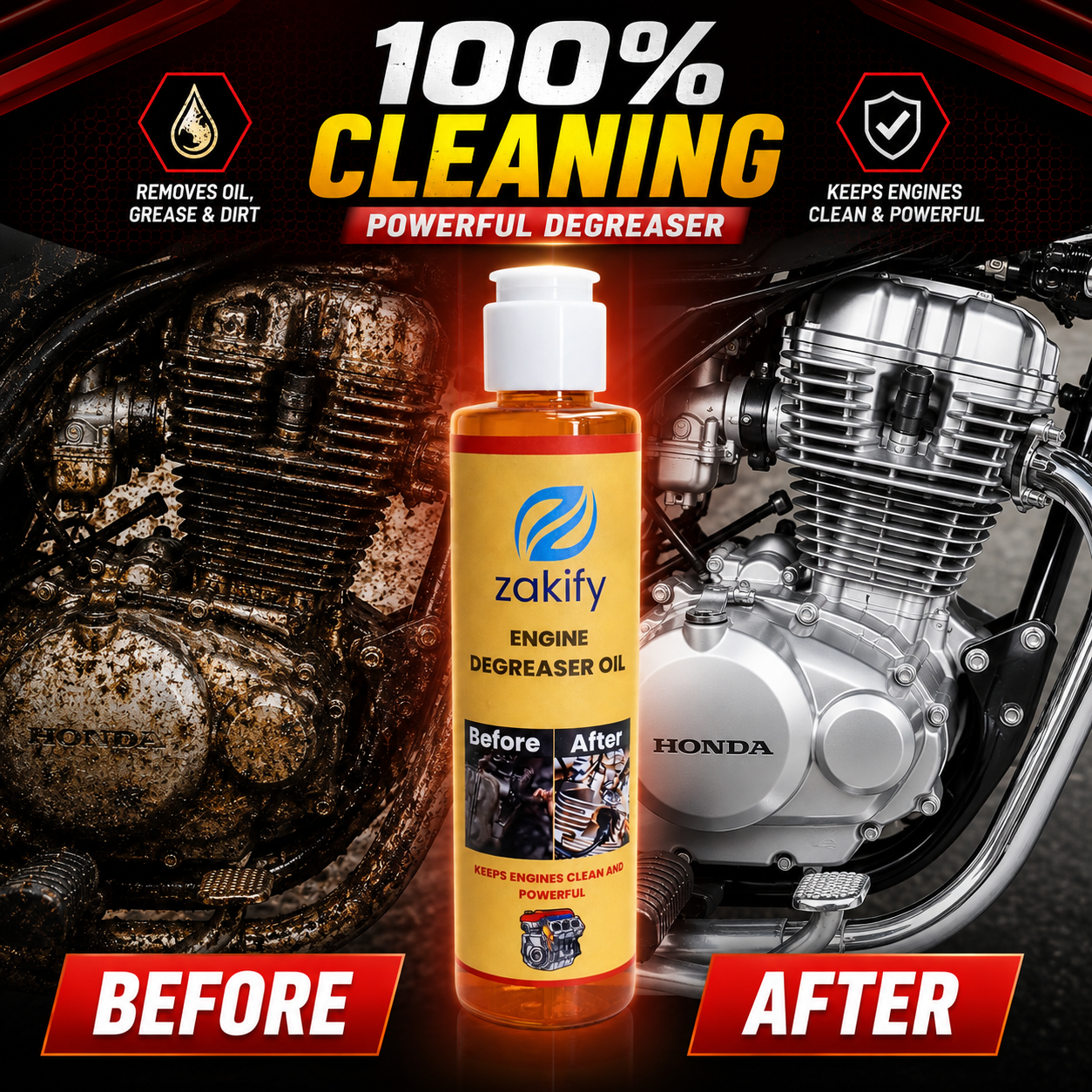 Zakify Engine Degreaser Oil Professional 200ml