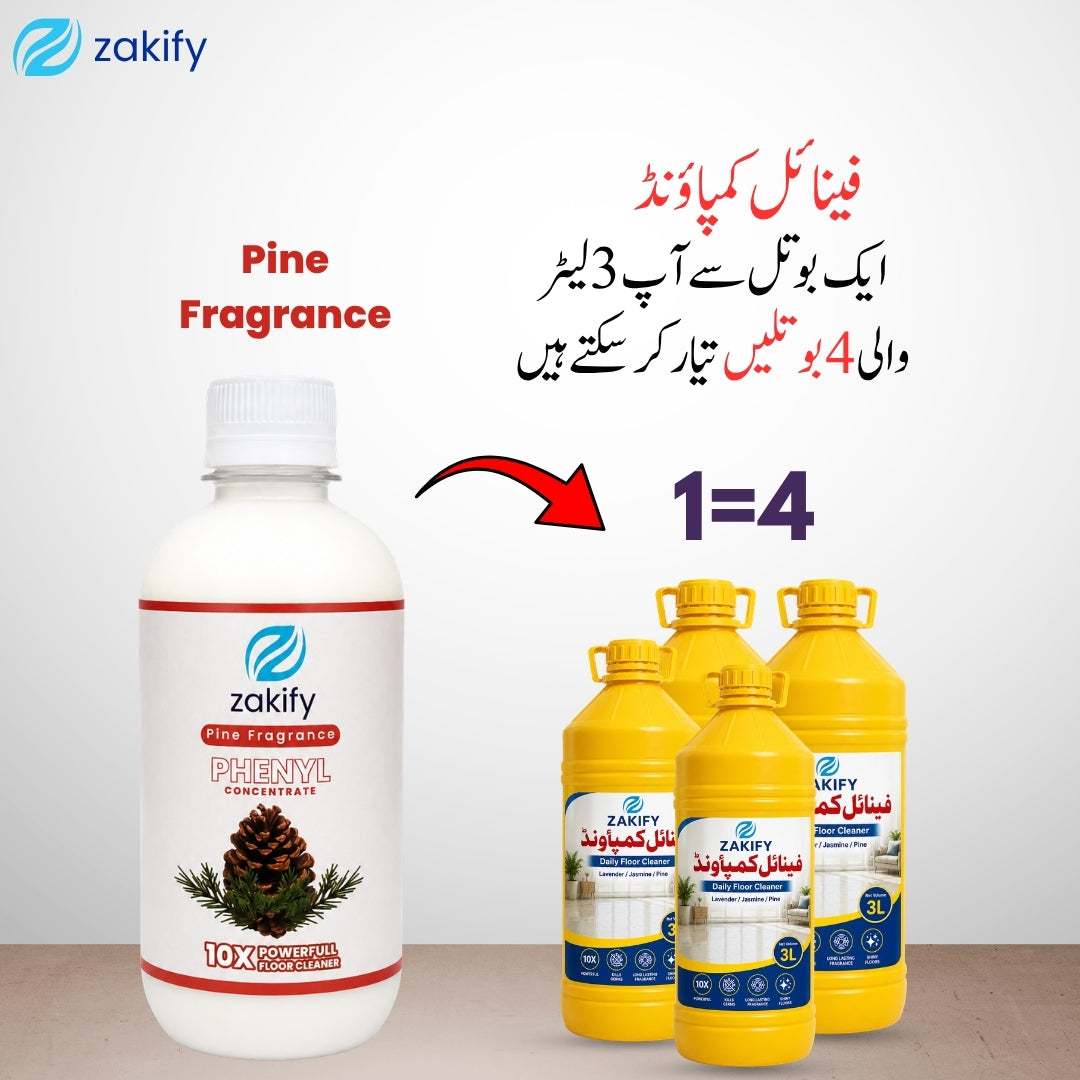 Zakify Pine Phenyle Concentrate Floor Cleaner 300ml