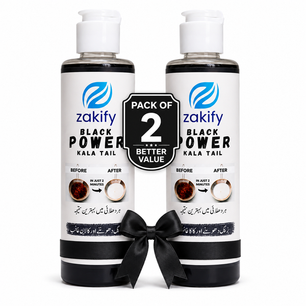 Zakify Black Power Kala Tail – Pack of 2 | Powerful Utensil & Pot Cleaner